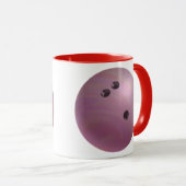 Bowling Ball Pink Tasse (VorderseiteRechts)