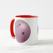 Bowling Ball Pink Tasse (Vorderseite Links)