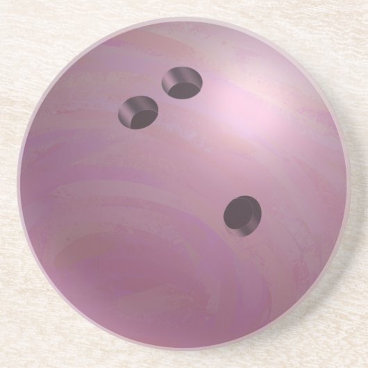 Bowling Ball Pink Untersetzer (Vorne)