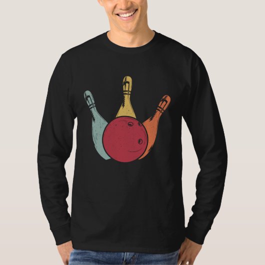 Bowling Ball Pins Bowler Strike Bowling Legend Bow T-Shirt (Vorderseite)