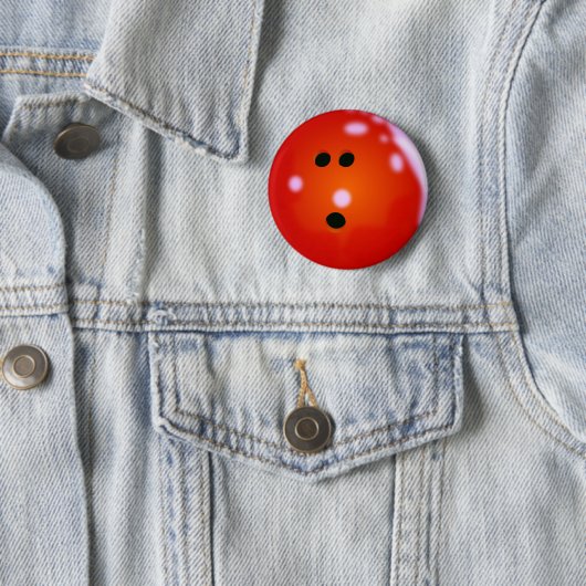 Bowling Ball (rot) Button (Beispiel)