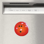 Bowling Ball (Rot) Magnet (In Situ (Geschirrspüler))