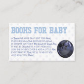 Bowling Ball Sport Baby Shower Books For Baby Card Begleitkarte (Vorderseite)