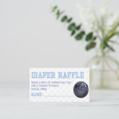Bowling Ball Sports Baby Shower Diaper Raffle Begleitkarte (Stehend Vorderseite)