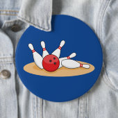 Bowling Ball Strike Skittles Button (Beispiel)