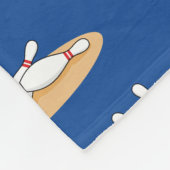 Bowling Ball Strikte Skittles Muster Fleecedecke (Ecke)