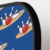 Bowling Ball Strikte Skittles Muster Pickleball Schläger (Linke Seite)