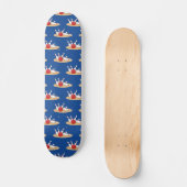Bowling Ball Strikte Skittles Muster Skateboard (Vorderseite)