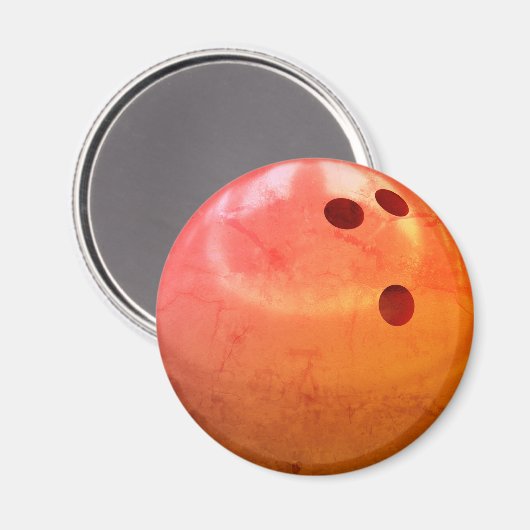 Bowling Ball Team Magnet (Vorderseite/Rückseite)