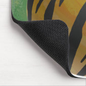 Bowling Ball Tiger Gelb Mousepad (Ecke)