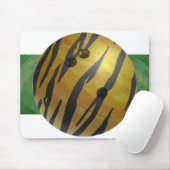 Bowling Ball Tiger Gelb Mousepad (Mit Mouse)