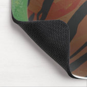 Bowling Ball Tiger Orange Mousepad (Ecke)