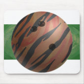 Bowling Ball Tiger Orange Mousepad (Vorne)