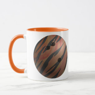 Bowling Ball Tiger Orange Tasse