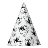 Bowling Ball und Button Papier Hut Partyhütchen (Rückseite)