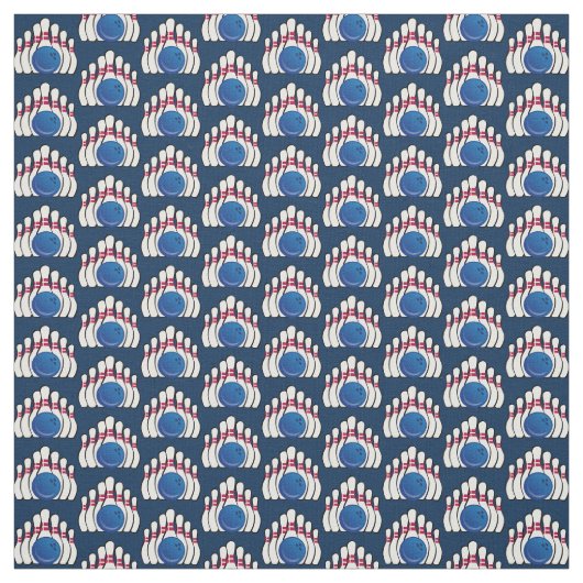 Bowling Ball und Buttone Gestaltstoff Stoff (Muster)