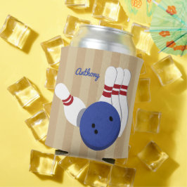 Bowling Ball und Buttone Personalisiert Dosenkühler