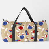 Bowling Ball und Buttone Personalisiert Duffle Bag (Vorderseite)