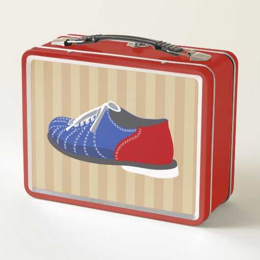 Bowling Ball und Buttone Personalisiert Metall Brotdose (Rückseite)