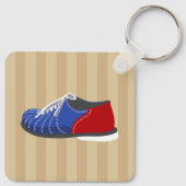 Bowling Ball und Buttone Personalisiert Schlüsselanhänger (Rückseite)