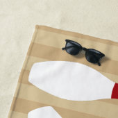 Bowling Ball und Buttone Personalisiert Strandtuch (Beispiel)