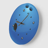 Bowling Ball Wall Clock Große Wanduhr (Winkel)