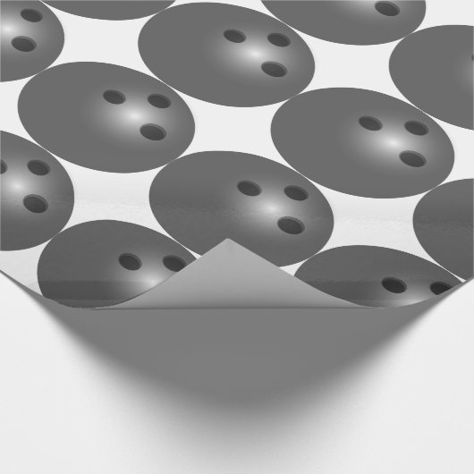Bowling Ball Wrapping Paper Geschenkpapier (Ecke)