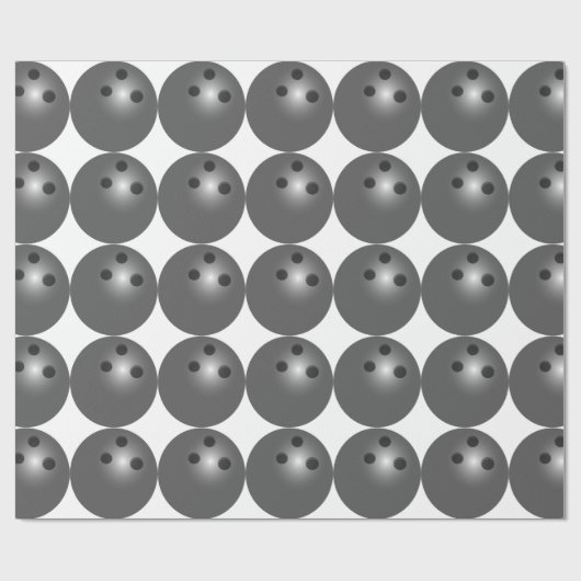 Bowling Ball Wrapping Paper Geschenkpapier (Flach)
