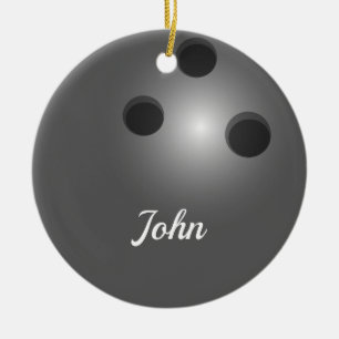 Bowling Ball - Zweiseitige Ornament-Runde Keramik Ornament