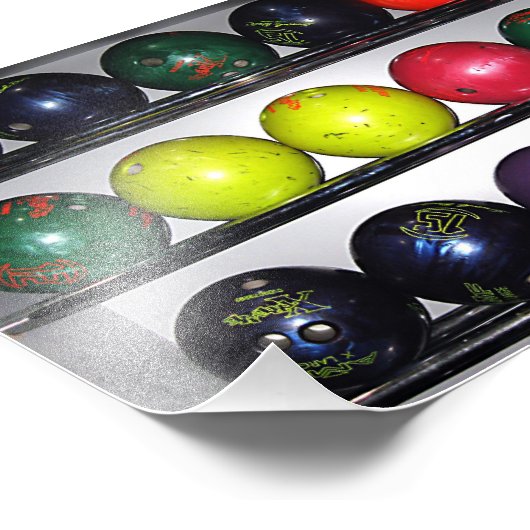 Bowling Balls Fotodruck (Ecke)