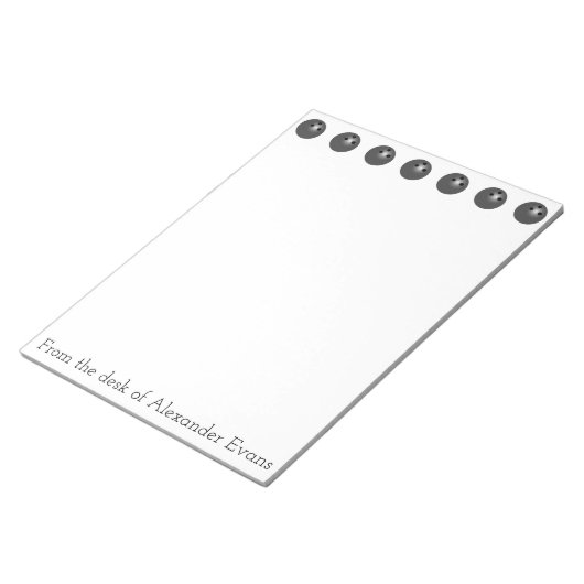 Bowling Balls Notizblock (angewinkelt)