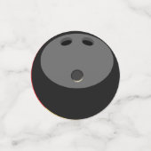 Bowling Balls und Bowling Buttone Konfetti (Klein Vorderseite)