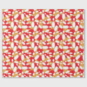 Bowling Balls und Buttone Zehn Button Bowling Part Geschenkpapier (Flach)