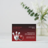 Bowling/Bar Chubby-Visitenkarte Visitenkarte (Stehend Vorderseite)