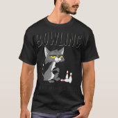 Bowling Because Murder is Wrong Bowlers Sarcasm Ca T-Shirt (Vorderseite)