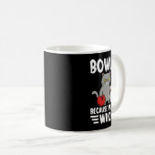 Bowling Because Murder Is Wrong Funny Cat 1 Kaffeetasse (VorderseiteRechts)