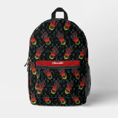 Bowling Bedruckter Rucksack (Vorderseite)