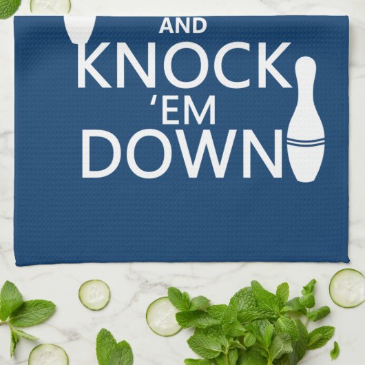 Bowling behalten Ruhe und reißen sie - alle Farben Handtuch (Gefaltet)