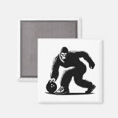 Bowling Bigfoot Magnet (Vorderseite/Rückseite)