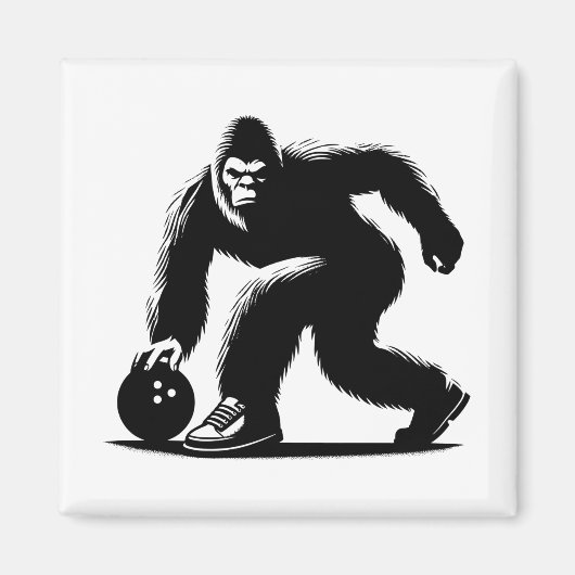 Bowling Bigfoot Magnet (Vorne)