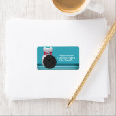 Bowling Birthday Address Label Adressaufkleber (Insitu)