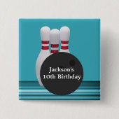 Bowling Birthday Button (Vorderseite)
