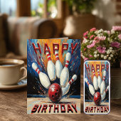 Bowling Birthday Card Karte