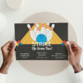 Bowling Birthday Einladung