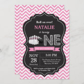 Bowling Birthday Einladung 1. Geburtstag Party (Vorne/Hinten)