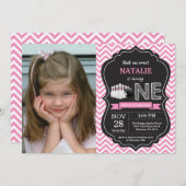 Bowling Birthday Einladung 1. Geburtstag Party (Vorne/Hinten)