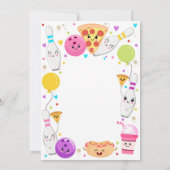 Bowling Birthday Einladung Bowling Pizza Party (Rückseite)