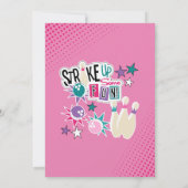 Bowling Birthday Einladung für Mädchen (Rückseite)