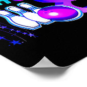 Bowling Birthday Party 8th Rollin Into 8 Year Old  Poster (Ecke)