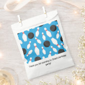 Bowling Birthday Party Blue Geschenktütchen (Ausgeschnitten)